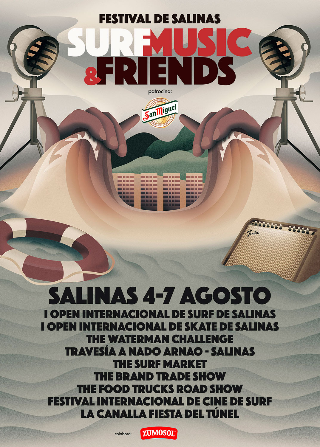 Cartel Festival de Surf en Salinas
