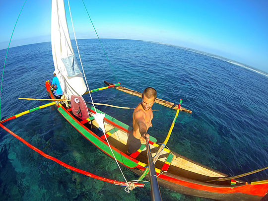Barco pesquero en Madagascar