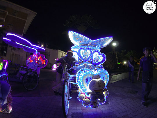 Transportes: Rickshaw de Malaca en Malasia