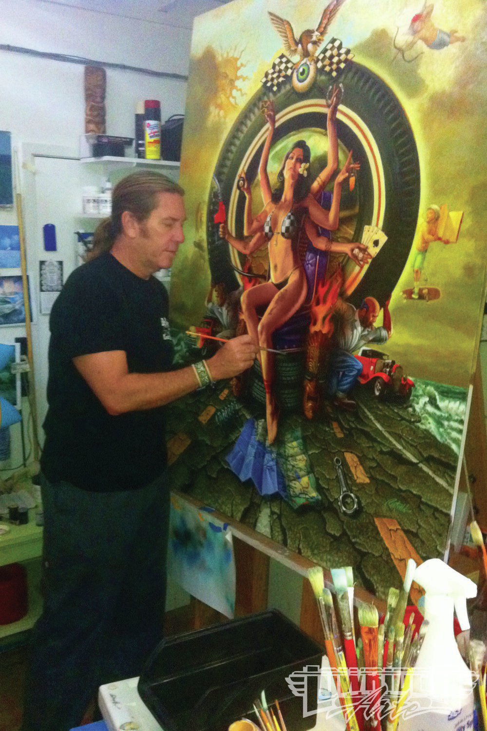 rick_rietveld_painting_in_his_studio