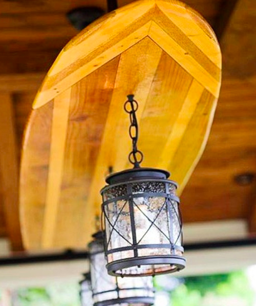Apúntate estas 16 originales ideas de decoración con tablas de surf