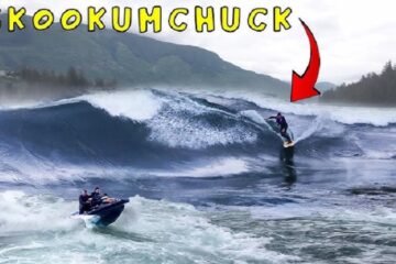 SURFEANDO UNA OLA DE MAREA EN CANADÁ
