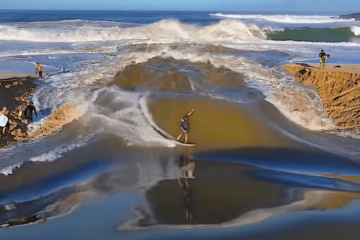OLAS DE RÍO EN WAIMEA BAY