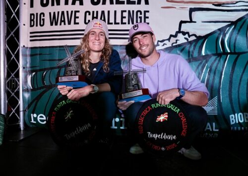 JUSTINE DUPONT Y CLEMENT ROSEYRO GANADORES  DEL PUNTA GALEA BIG WAVE