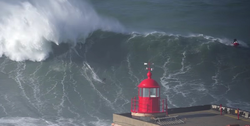 la tormenta ingrid nazaré